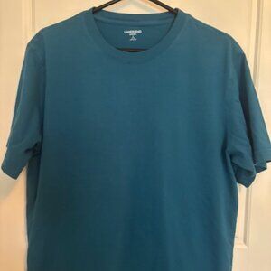 Lands End Men's Super Tee - Medium Blue - Size Large Short Sleeve - SALE!